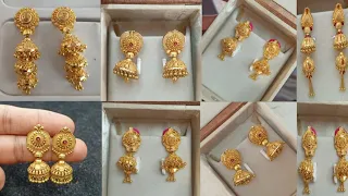 7 ग्राम के वजन में Gold Jhumki की जबरदस्त Designs With Price / Light Weight Jhumki Designs #Earrings