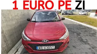 Am închiriat mașină cu 1 EURO pe zi. Hyundai i20 2019