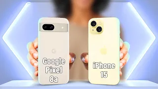 Google Pixel 8a Vs iPhone 15 ⚡ Full Comparison ⚡ Which is Better?