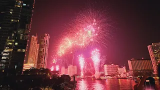 Happy New Year 2024 | FIREWORKS | ICONSIAM COUNTDOWN | BANGKOK, THAILAND |