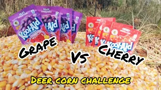 KOOL-AID Deer Corn Challenge/Who Do You Think Wins???🌽 🦌 🌽 🦌