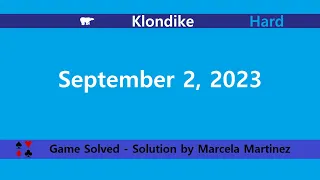 Microsoft Solitaire Collection | Klondike Hard | September 2, 2023 | Daily Challenges