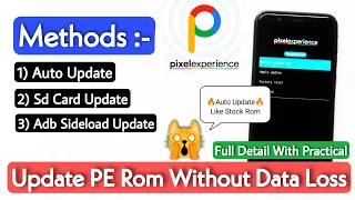 How To Update Pixel Experience Rom Without Data Loss | OTA Update | Using Pixel Recovery | Encrypted