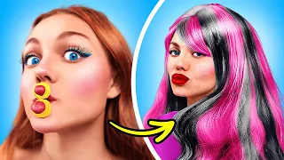 GAROTAS MALVADAS vs GAROTAS DELICADAS 👑 Hacks de beleza 123 GO!: Transformações boas e ruins!