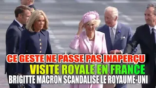 Brigitte Macron se permet un geste qui déplait face à Charles III et Camilla. Cela ne passe pas