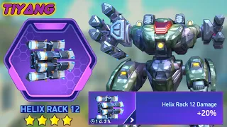 Boosted Helix Rack 12 Gameplay with Ultimate Bastion: A Very Lethal Combo | Mech Arena