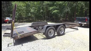 Equipment Trailer Build Part 2 Tongue deck, fenders, ramps, rub rails