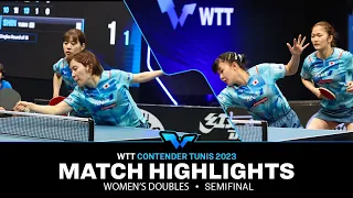 Miu Hirano/Miyu Nagasaki vs Miyuu Kihara/Miwa Harimoto | WD SF | WTT Contender Tunis 2023