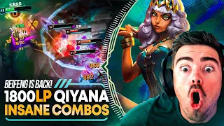 1800LP Qiyana SUPER SERVER SMURFING *UNBELIEVABLE COMBO’S*