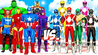 THE AVENGERS COMIC VS TEAM POWER RANGERS - EPIC SUPERHEROES WAR