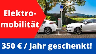 Elektromobilität Zulage - 350 Euro geschenkt - Mit dem Elektroauto / Elektroroller Geld verdienen