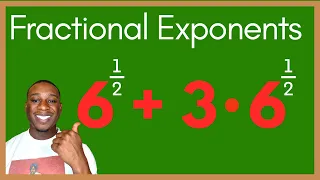 How to Add Fractional Exponents & Radical Expressions