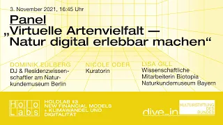 HoloLab #3: "Virtuelle Artenvielfalt" – Dominik Eulberg, Lisa Gill, Nicole Oder