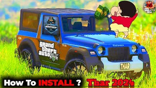 HOW TO INSTALL MAHINDRA THAR 4X4 IN GTA5 STEP BY STEP | THAR KO KESE ADD KARE GTA5 2024 (MOD5) HINDI