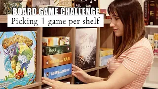 Picking 1 board game per shelf! | MY "1 GAME PER SHELF" BOARD GAME COLLECTION!