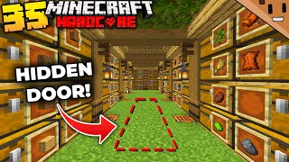 I Built a HIDDEN UNDERGROUND DOOR in Minecraft Hardcore! (#35)