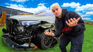 ACCIDENT DAUNA TOTALA CU MASINA LUI DORIAN POPA *prank*