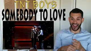 VOCAL COACH reacts to TNT BOYS singing SOMEBODY TO LOVE!