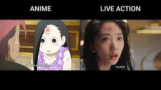 Fuu Houhou Vs Ja Jongu | Hitori no Shita - The Outcast | Anime Vs Live Action