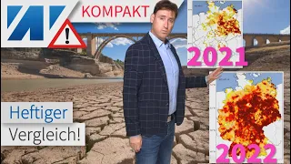 Erschreckende Karten! Heftiger Vergleich zwischen 2021 und 2022! Dramatische Lage: DAS ist passiert!