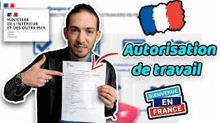 Demande autorisation de Travail en France طلب الحصول على تصريح العمل في فرنسا