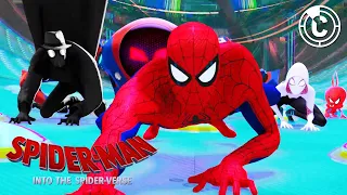 Spider-Man: Into the Spider-Verse | Spider Heroes Unite to Fight Doc Ock | CineClips