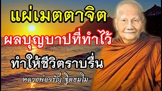 แผ่เมตตาจิต เพื่อความสุขสงบ🙏เสียงเทศน์ หลวงพ่อจรัญฐิตธัมโม(ไม่มีโฆษณาคั่น)