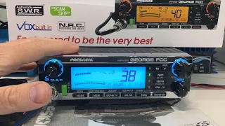 President George FCC AM FM SSB CB Radio with NRC - Full walkthrough and testing