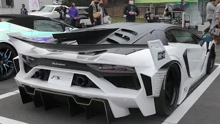 シルエットワークス アヴェンタドール GT EVOカッコイイ‼【L☆FES 2021 WITH STANCE MEET】Supercars    LamborghiniCool‼