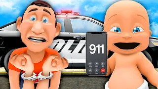 Baby Calls POLICE on Daddy!