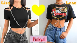 LISA OR LENA 💗 Pinkyall #85 [Outfits & Makeup & Hair & Nails & ملابس LISA OR LENA] #lisalena