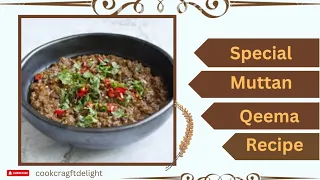 How To Make Spicy Delicious Mutton Qeema Recipe by Cookcraft Delight