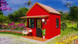 Gergeous Small House Design 3x3 M (9 SQM) Living Off Grid and free floor plan