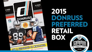 2015 Donruss Preferred Football Retail Box - 2 Hits