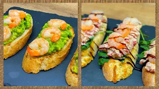 БРУСКЕТТА С КРЕВЕТКАМИ 2 варианта/ BRUSCHETTA WITH SHRIMP 2 options