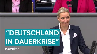 AfD-Chefin Weidel fordert Scholz zum Rücktritt auf