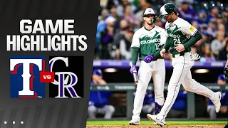 Rangers vs. Rockies Game Highlights (5/11/24) | MLB Highlights
