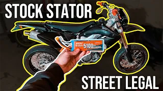 How to Power Your Dirt Bike Without an Upgraded Stator (CRF450R Supermoto)