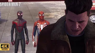 Miles and Peter vs Sandman with Advanced Suit and Classic Suit -Marvel Spider-Man 2 (4K 60FPS)