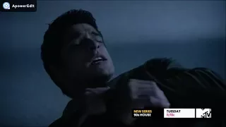 Teen Wolf 6x20 "The Wolves of War" Monroe Shoots Scott