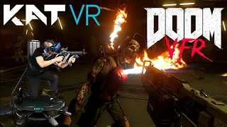 Does a VR Treadmill DOOM? Kat Walk C VR Treadmill Gameplay.