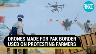 Farmer March: First-Ever Use Of Tear Gas Drones On Protestors By Haryana; BSF Special Unit Deployed