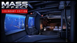 Captain's Cabin (Normandy) - Mass Effect |🎧 Ambient Soundscape 🎧| ASMR | Peaceful Starship Bedroom