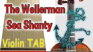 The Wellerman - Sea Shanty - Violin - Play Along Tab Tutorial