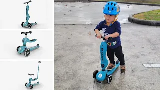3 in 1 Toddler Scooter - COOGHI 3-in-1 Kids Scooter With Flashing Wheels