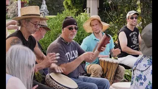 WOODSTOCK, NY. DRUM CIRCLE, SUNDAY, JULY 24, 2022. HD