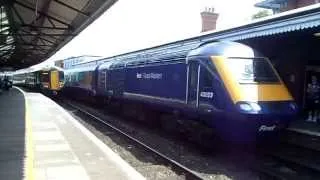 FGW 43023 + 43198 Depart Worcester Foregate Street 12/07/14