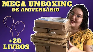 MEGA UNBOXING +20 LIVROS | Só ganhei livro lindo