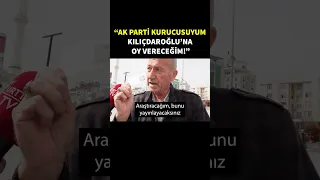 Ak Parti kurucusu: İnadına Kılıçdaroğlu'na oy vereceğim!"#sokakröpörtajları