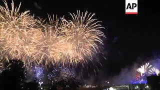 Massive fireworks display concludes London 2012 opening ceremony